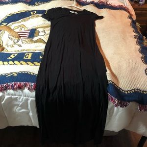 Black maxi dress
